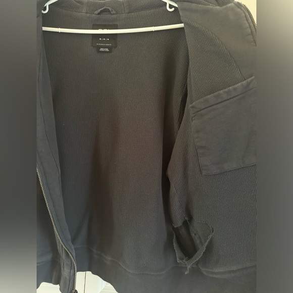 Blue Ink color RVCA heavier weight zip up hoodie, men’s size medium - Picture 4 of 7